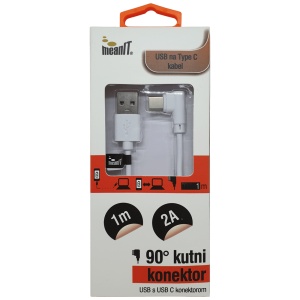 MeanIT USB kabl za smartphone, USB / USB C, 1 met - KMUSBC1