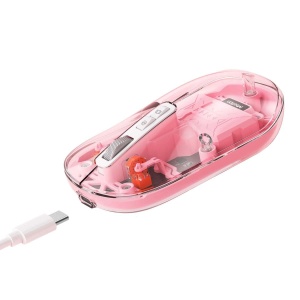 MEETION BTM005PK BEŽIČNI BT PUNJIVI Miš, 2.4GHZ, PINK - Img 4