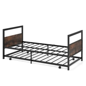 Metalni krevet samac sa pomoćnim krevetom 200x90cm - Img 1