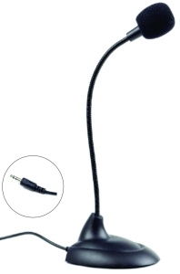 MIC-205 Gembird Desktop mikrofon, savitljivo telo, black, 3.5mm sa prekidacem - Img 2