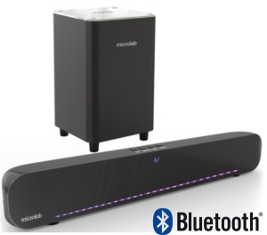 Microlab ROCKBAR500 * Soundbar + Subwoofer LED 60W, Bluetooth, Aux, Optical - Img 1