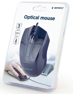 MUS-3B-01 Gembird Opticki mis 1000Dpi 3-button black 116mm USB - Img 3