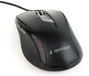 MUS-6B-01 Gembird Opticki mis 400-1600Dpi black, 110mm USB - Img 2