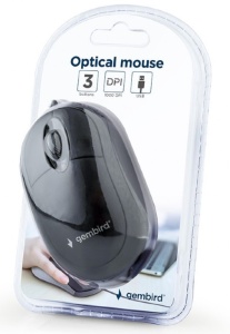 MUS-U-01 Gembird Opticki mis 1000Dpi black 94mm USB - Img 3