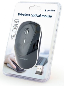 MUSW-4B-01 Gembird Bezicni mis 2,4GHz opticki USB 800-1600Dpi black 115mm, visina-30mm fok - Img 3
