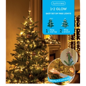 Novogodišnja LED rasveta za jelku 210cm-700L Toplo bela Lumineo 1-2 Glow 495402