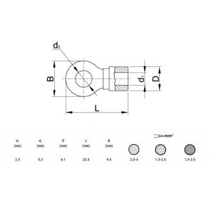 Okasta stopica 5,3mm - Img 2