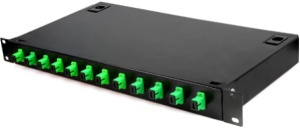 Optièki patch panel ExeLink sa 12 konektora SC/APC za rek orman - Img 1