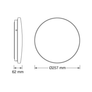 OSRAM LED plafonjera 26cm 12W 6500K IP20 bela - Img 2