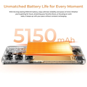 Oukitel C26 blue Smart phone 4G/Ultra-Thin/Octa-Core/6.63"HD/128GB/6GB/13M/5MP/5150mAh/Android 16 - Img 3