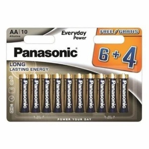 PANASONIC baterije LR6EPS/10BW-AA 10 kom 6+4F Alkalne Ever