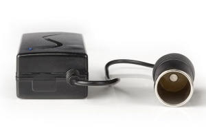 POCO100 DC konverter sa 230V AC 50 Hz na 12V DC Cigar uticnica, 60W, Utikaè sa uzemljenjem, Crna - Img 1