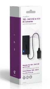 POCO100 DC konverter sa 230V AC 50 Hz na 12V DC Cigar uticnica, 60W, Utikaè sa uzemljenjem, Crna - Img 2