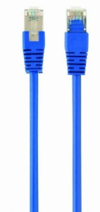 PP22-0.5M/B Gembird Mrezni kabl FTP Cat5e Patch cord, 0.5m blue - Img 1