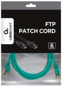 PP6-2M/G Gembird Mrezni kabl, CAT6 FTP Patch cord 2m green - Img 2