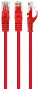 PP6U-1M/R Gembird Mrezni kabl, CAT6 UTP Patch cord 1m red - Img 1
