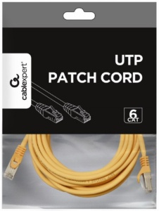 PP6U-3M/Y Gembird Mrezni kabl, CAT6 UTP Patch cord 3m yellow - Img 2