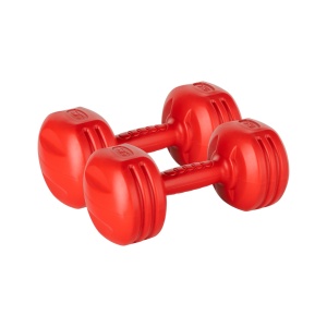 REBEL ACTIVE Bitumenske bučice za fitnes par 2x3kg RBA-2308
