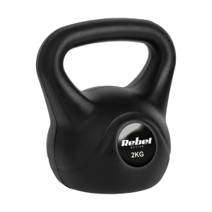 REBEL ACTIVE Bitumenski kettlebell teg crni girja 2kg RBA-2311