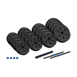 REBEL ACTIVE Bitumenski podesivi tegovi bučice sa spojnicom set 2x15kg RBA-2301 - Img 2