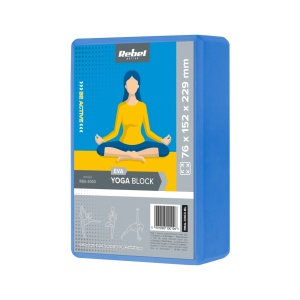 REBEL ACTIVE Kocka blok za jogu EVA pena 120g plava RBA-3063-BL - Img 4
