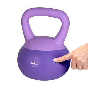 REBEL ACTIVE Meka vinilna girja rusko zvono Soft Kettlebell 8kg RBA-2333-08 - Img 4