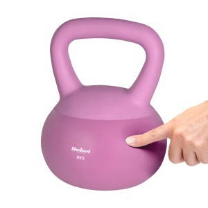 REBEL ACTIVE Meka vinilna girja Soft Kettlebell rusko zvono 6kg RBA-2333-06 - Img 4