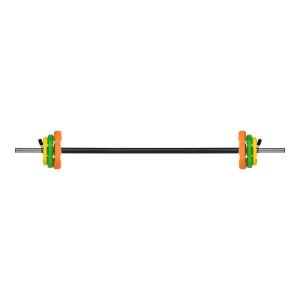 REBEL ACTIVE Šipka sa tegovima set 20kg sklopiva 140cm liveni tegovi RBA-2337 - Img 2