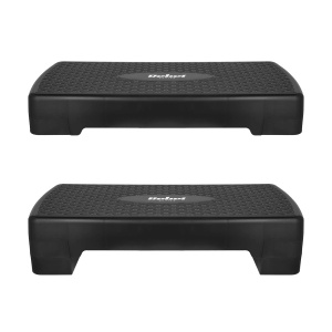 REBEL ACTIVE Step klupa za aerobik i fitnes sa 2 nivoa visine crna 68cm RBA-3228-BK - Img 3