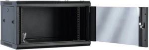 Rek ExeLink 19in,4U,600×450 zidni orman,nosivost do 30-40kg,kaljeno staklo,crna