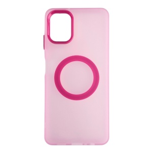 Silikonska futrola Magsafe FLURO COLOR Samsung A06 ROZE