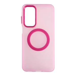 Silikonska futrola Magsafe FLURO COLOR Samsung A16 ROZE
