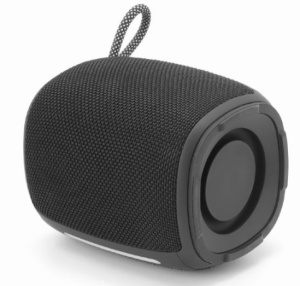 SPK-BT-LED-03-BK Gembird Portable RGB LED Bluetooth speaker 5W, BT, FM, TF, USB, Handsfree, black - Img 1