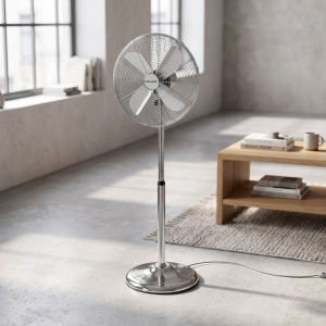 Stojeći ventilator, 40 cm, 50W, inox - Img 2