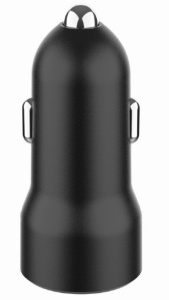 TA-UC-A2PDQC20-CAR-01 Gembird 2-port USB car fast charger, Type-C PD, 20 W, black - Img 2