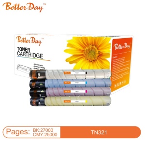 Toner BetterDay C-TN321 C zam. kaseta za Konica Cyan 25k (bez cipa) - Img 2