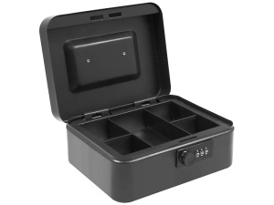 TRACER Metalna kaseta za novac sa šifrom 20x16x9cm crna Cash Saver - Img 4
