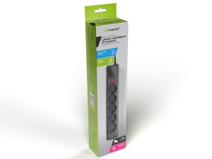 TRACER Produzni kabl 1.5m 5 uticnica sa prenaponskom zastitom i prekidacem crni TRALIS46843 - Img 3