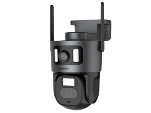 TRACER Spoljna WiFi IP kamera 2x3MP QXGA rotirajuća 355° IP66 crna Patrol BKK360-2