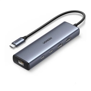 UGREEN CM512 Type C Hub 5 u 1 RJ45 + 2 x Tip C + 2 x USB
