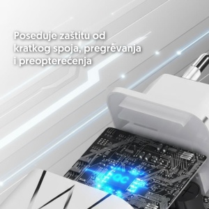 Univerzalni brzi PD punjač 1xUSB-C/PD + 1xUSBA/QC3 - Img 2