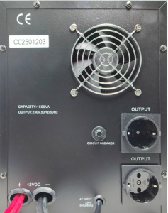 UPS-PSW-1500VA GMB LONG, cist sinusni pretvarac sa produzenom autonomijom 1050W-220V/12V