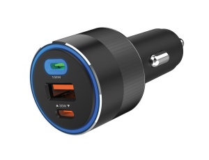 USB auto punjač Sandberg 3in1 USB/USB-C 130W 441-49 - Img 3