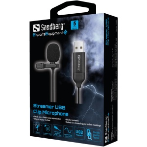 USB streamer mikrofon Sandberg Clip 126-40 - Img 4
