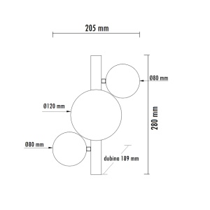 VESTA 599 ZIDNA LAMPA 3*G9 MESING