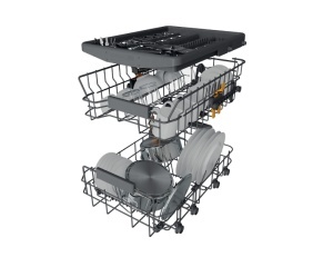 WHIRLPOOL WH6FC11BS7A0X mašina za pranje sudova - 45cm
