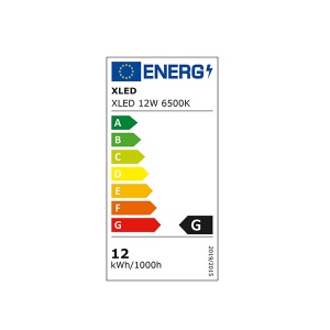 XLED 12W 6500K Nadgradni okrugli LED panel plasticni ,1320Lm,φ168*31mm, Ra 80, IP20 - Img 2