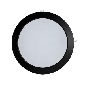 XLED 24W 4000K black Ugradni okrugli LED panel plasticni,2640 Lm, φ296*29mm,otvor 225mm,Ra80,IP20