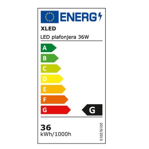 XLED LED plafonjera 36W Milky,350mm,4000K,3600Lm, Ra80, IP20 - Img 2