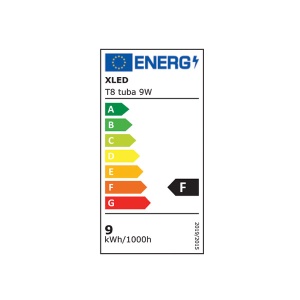 XLED T8 tuba 9W dvostrana Led cev 600mm/Glass+PC,6500K - Img 2